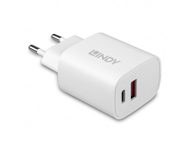 Lindy 20W USB Type A & C Charger  
