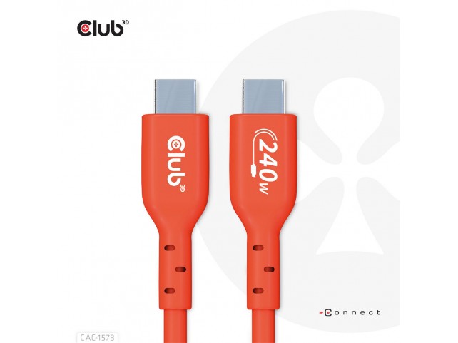 Club3D Usb2 Type-C Bi-Directional  Cable, Data 480Mb,Pd