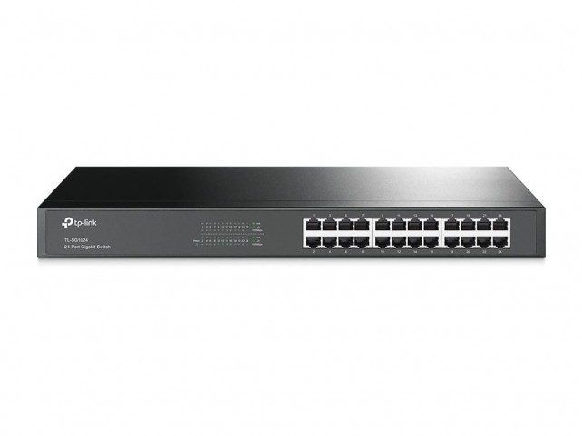 Omada 24port Gigabit Switch,1U,steel  TL-SG1024, Managed, L2,