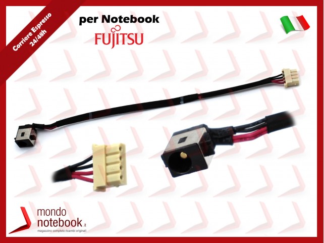 Connettore di Alimentazione DC Power Jack Fujitsu Lifebook A357 A359 A555 A557
