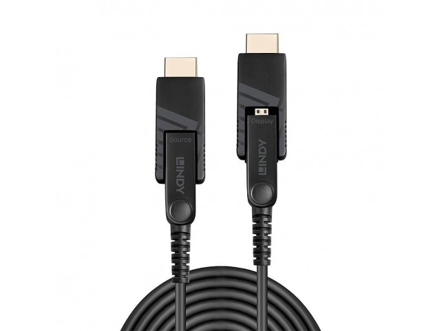Lindy 10m Fibre Optic Hybrid  Micro-HDMI 4K60 Cable with