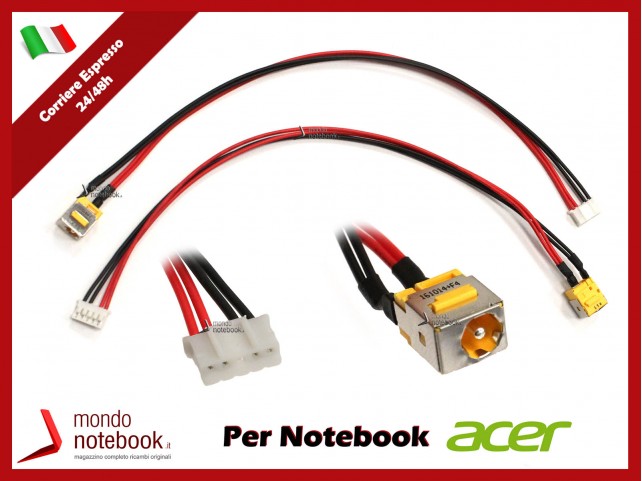 Connettore di Alimentazione DC Power Jack ACER PJ047Y-55 Aspire 5335 5735 Extensa 7620