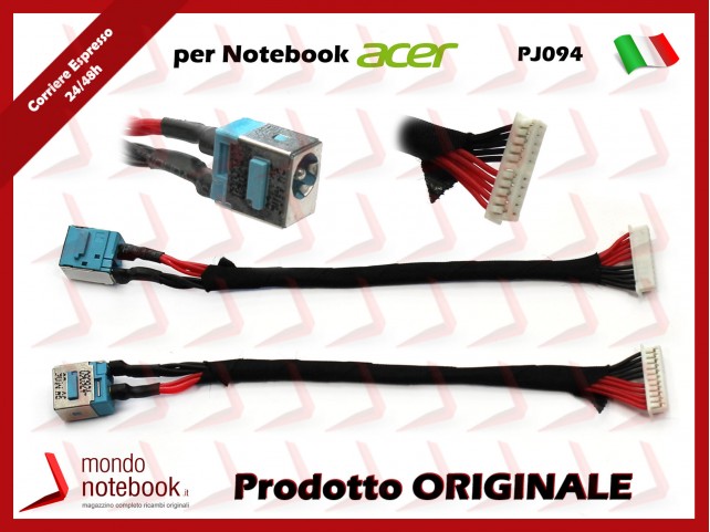 Connettore di Alimentazione DC Power Jack ACER PJ094 TravelMate 5730G 6593 6593G