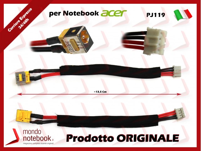 Connettore di Alimentazione DC Power Jack ACER PJ119 Aspire 4315 4310 4710 4710G