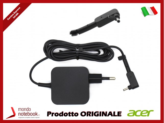 Alimentatore Originale ACER 45W 19V 2,37A (3.0mm x 1.1mm) con Spina Integrata