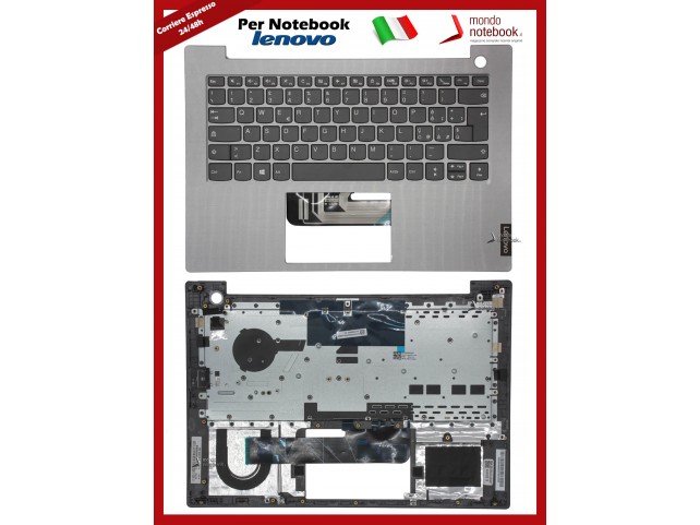 Tastiera con Top Case LENOVO ThinkBook 14-IML 14-IIL Italiana (Silver)