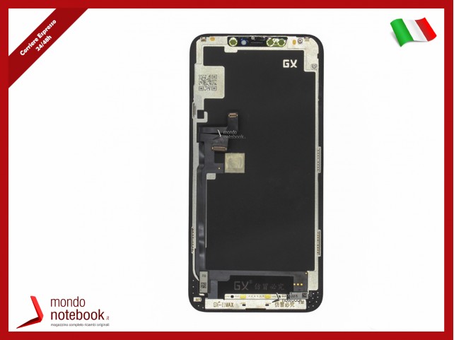 DISPLAY LCD OLED PER APPLE IPHONE 11 PRO MAX TOUCH SCREEN VETRO GX ORIGINALE