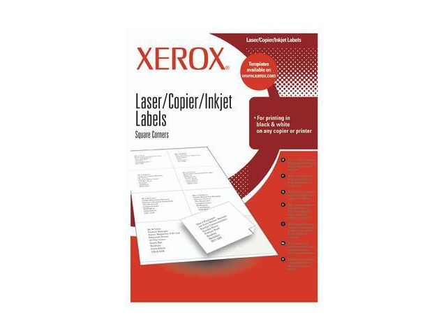 Xerox Labels 210 X 148.5 Mm A4 100  Sheets Self-Adhesive Label