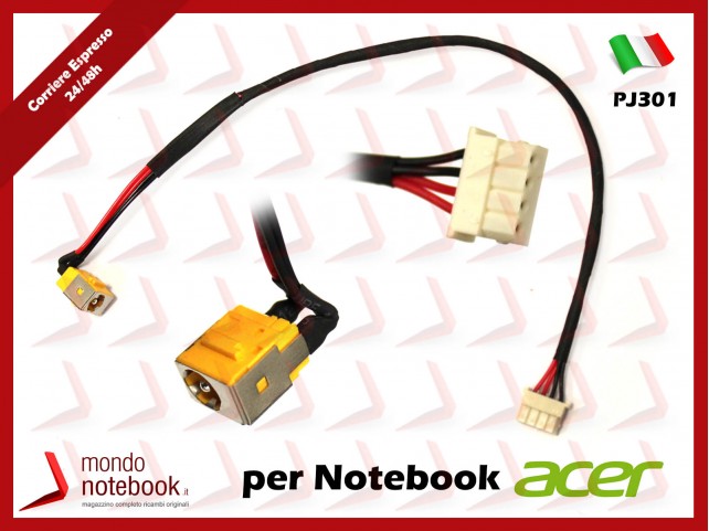 Connettore di Alimentazione DC Power Jack ACER PJ301 EXTENSA 5235 5635 5635G 5635E