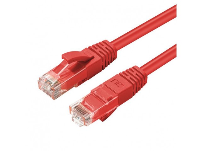 MicroConnect CAT6A UTP 7.5m Red LSZH  Undshielded Network Cable,