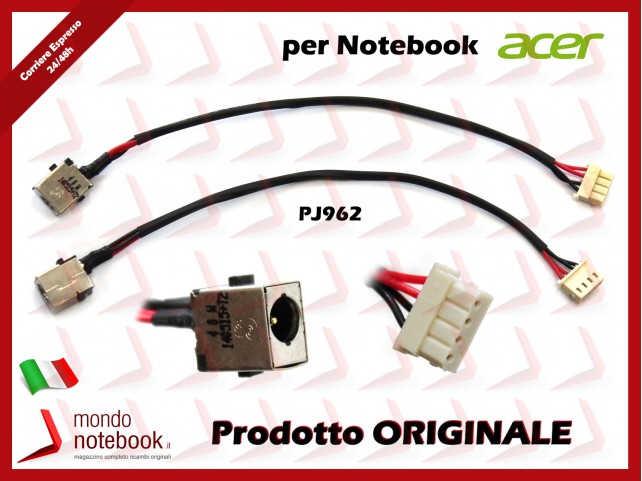 Connettore di Alimentazione DC Power Jack ACER PJ962 Aspire E5-522 E5-532