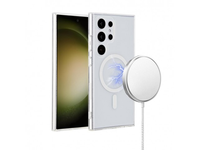 eSTUFF INFINITE OSLO S24 Ultra  Galaxy Clear Magnetic Cover.
