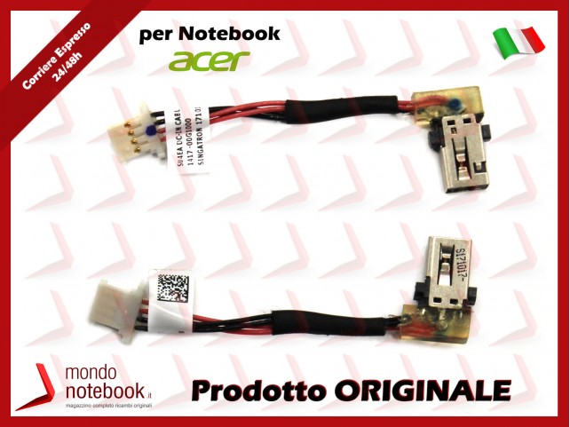 Connettore di Alimentazione DC Power Jack ACER Swift SF314-52 SF314-53 SF315-41 SF315-51 (~5 Cm)