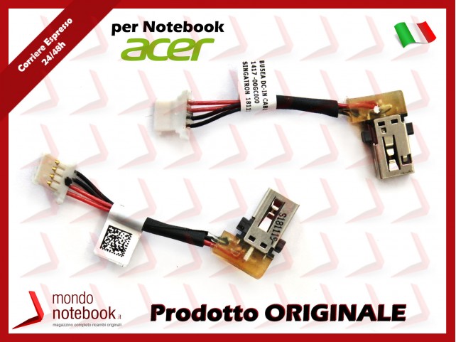 Connettore di Alimentazione DC Power Jack ACER Swift SF315-41 SF315-51 (~4 Cm)