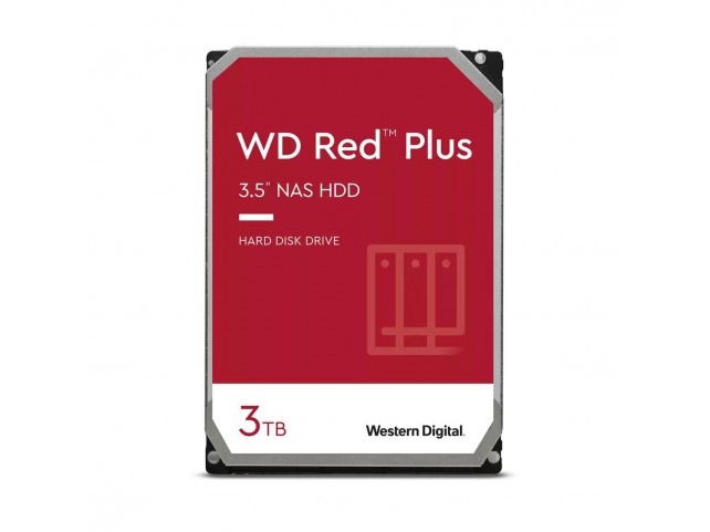 Western Digital 3TB RED PLUS 256MB CMR 3.5IN  