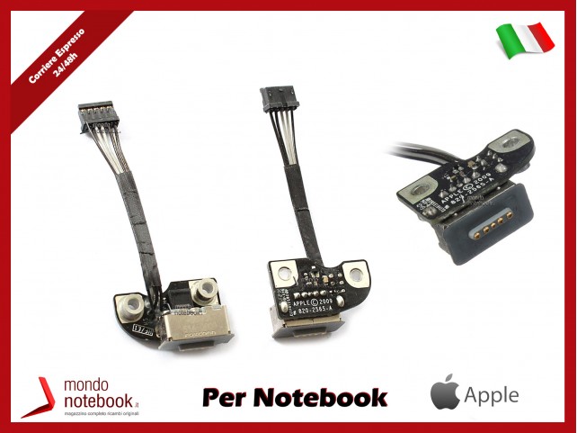 Connettore di Alimentazione DC Power Jack APPLE Macbook Pro A1278 A1286 A1297 Board