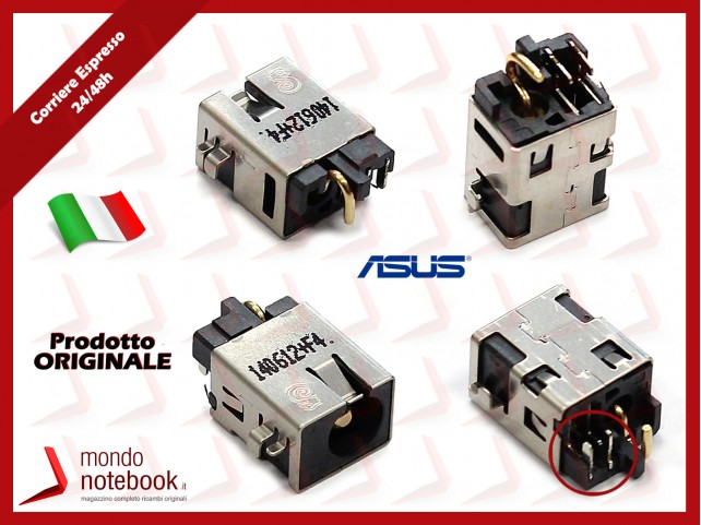 Connettore di Alimentazione DC Power Jack ASUS F555 S551 S551LA S551LB F555L F555LI - 3 Pin