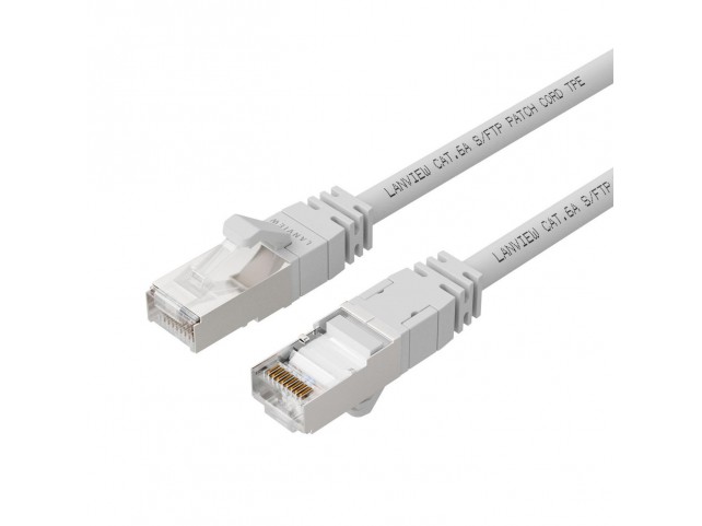 Lanview CAT6A S/FTP 1,5m White LSZH,  HIGH-FLEX