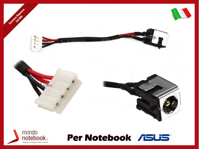 Connettore di Alimentazione DC Power Jack ASUS PJ246 K50 K60 P50 X5DC X50IJ K50IN K50AE K50ID K50IP K50IJ