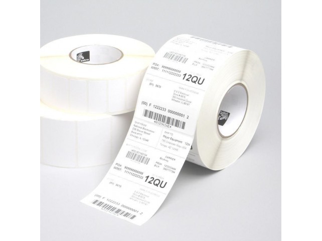 Zebra Label roll, 38x25mm  normal paper, 12 rolls/box