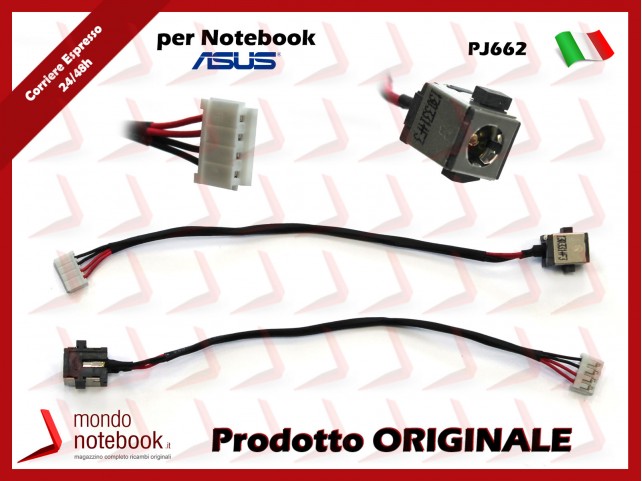 Connettore di Alimentazione DC Power Jack ASUS PJ662 X55U X55A X55C F55A Q500A