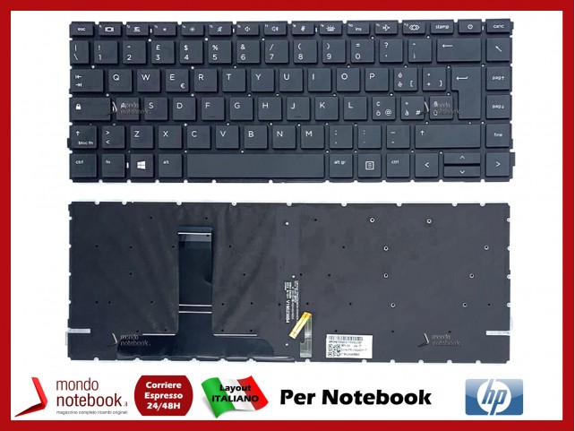 Tastiera Notebook HP Probook 440 G8 445 G8 Italiana Retroilluminata