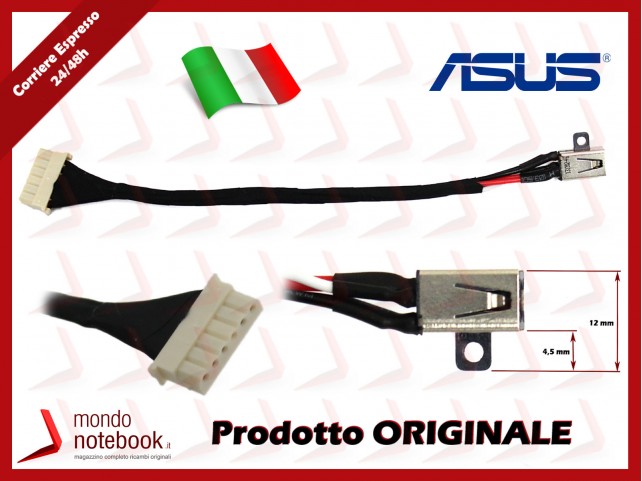 Connettore di Alimentazione DC Power Jack ASUS PJ848 PU551LA PU550CA PU551LD