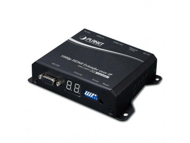 Planet HDMI Extender Transmitter  over IP with PoE - High Defini