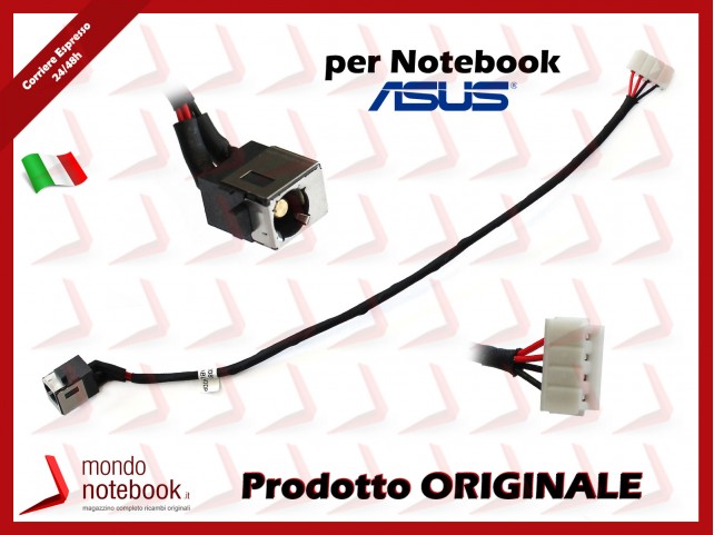 Connettore di Alimentazione DC Power Jack ASUS X550DP X550ZA X550ZE (4 Pin)