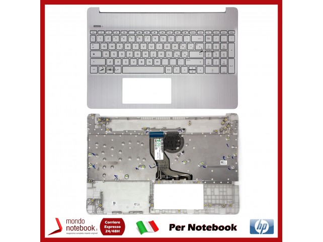 Tastiera con Top Case HP 15-DY 15-EF 15S-EQ (Natural Silver) Layout Italiano - Senza FingerPrint