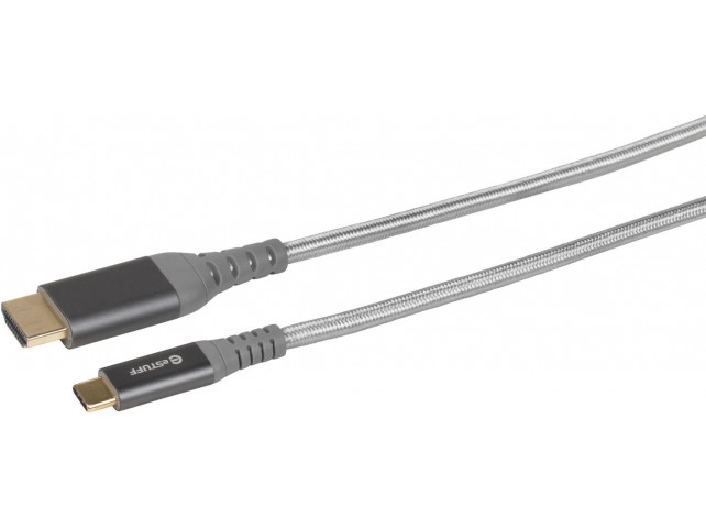 eSTUFF USB-C - HDMI Cable 2m  USB-C Male - HDMI Male