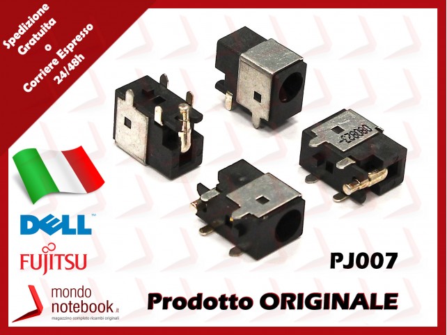 Connettore di Alimentazione DC Power Jack DELL PJ007 2,5mm Latitude 450MC 433MC 433MCX 450MCX 475C 475D