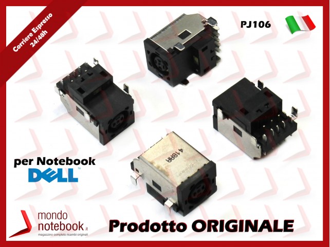 Connettore di Alimentazione DC Power Jack DELL PJ106 Studio 17 Series (1735 1736 1737)