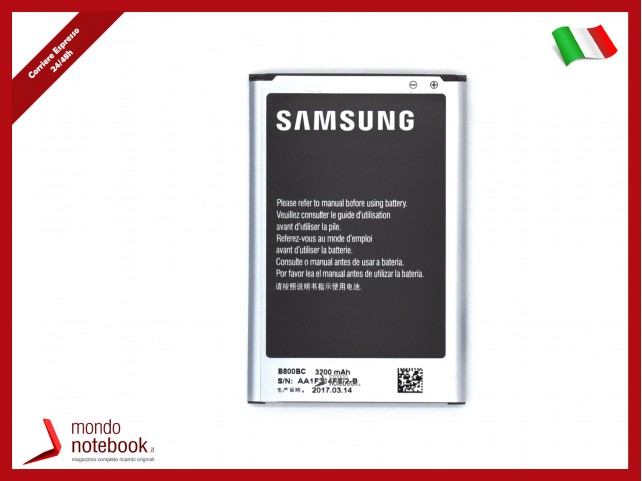 BATTERIA EB-B800BE B800BC PER SAMSUNG GALAXY NOTE 3 SM N9005 N9000 3200 MAh