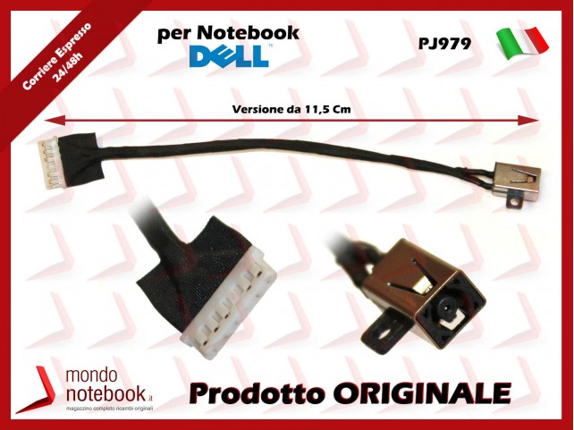 Connettore di Alimentazione DC Power Jack DELL PJ979 Inspiron 15-3567 (~11,5 Cm)