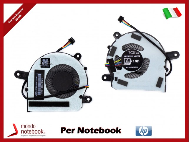Ventola Fan GPU HP Elitedesk 800 G3 G4 405 G4 705 G5 - L21471-001