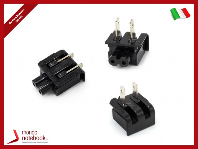 Adattatore Plug per Alimentatori ASUS Spina UK / Bipolare (Nero)