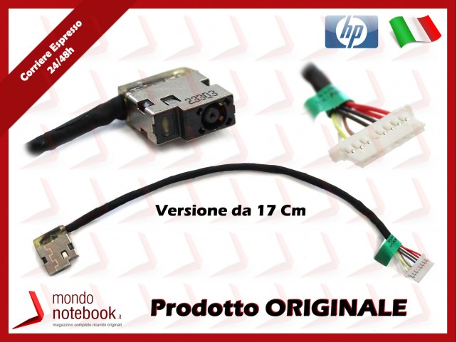 Connettore di Alimentazione DC Power Jack HP 15-AC 255 G4 13-C (Vers. da ~17 Cm) 8 Pin