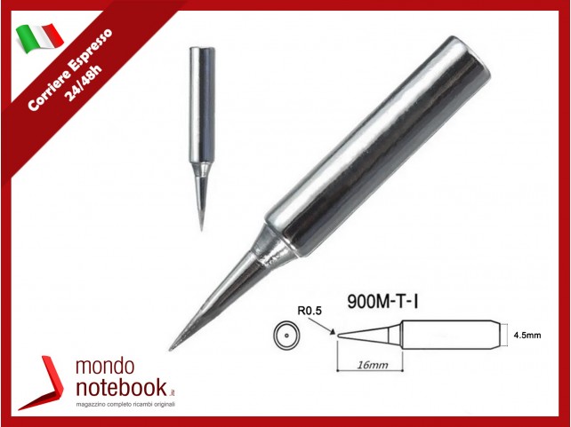 PUNTA SALDATORE 900M-T-I 0,5mm per Yihua Atten Hakko Saike Baku Lafayette 1 Pz