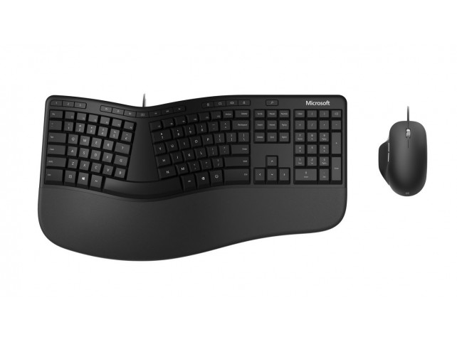 Microsoft Ergonomic Desktop Keyboard  Mouse Included Usb Qwerty