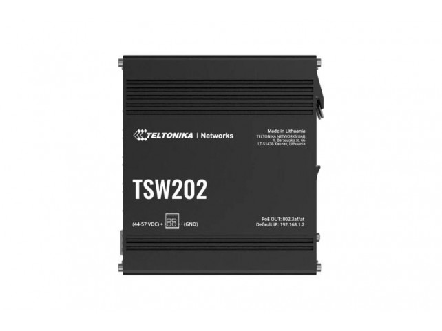 Teltonika TSW202 MANAGED SWITCH 8 x  port PoE+ switch with 2 x SFP