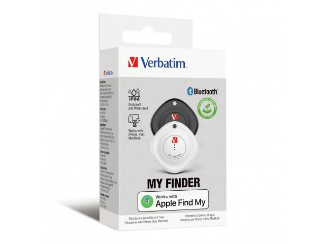 Verbatim MYF-02 Bluetooth Item Finder  2 pack Black/White