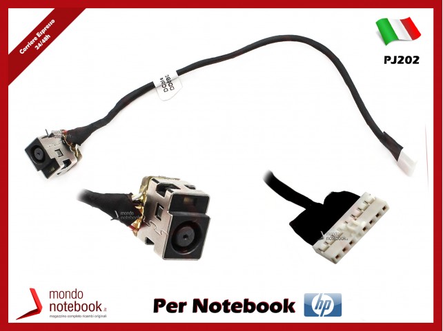 Connettore di Alimentazione DC Power Jack HP PJ202 CQ62 G62 CQ56 (8 PIN) 18cm