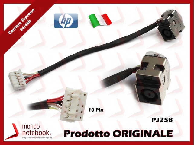 Connettore di Alimentazione DC Power Jack HP PJ258 DV6-3000 Series