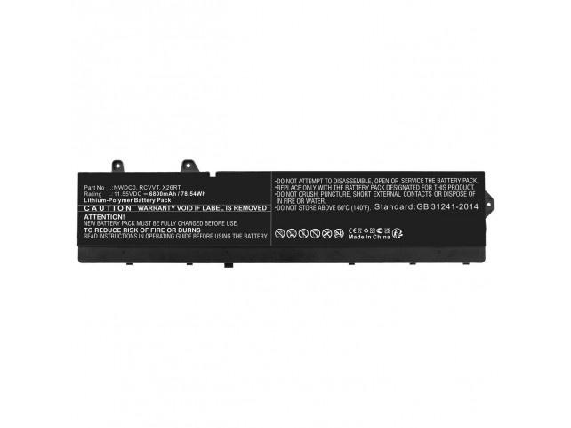 CoreParts Battery for Dell Notebook,  Laptop 78.54Wh Li-Pol 11.55V
