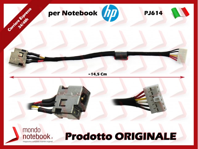 Connettore di Alimentazione DC Power Jack HP PJ614 Envy Spectre XT Ultrabook 13-2000 series