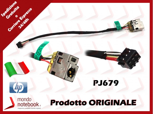 Connettore di Alimentazione DC Power Jack HP PJ679 Sleekbook 15-B (6 PIN)(~16Cm)