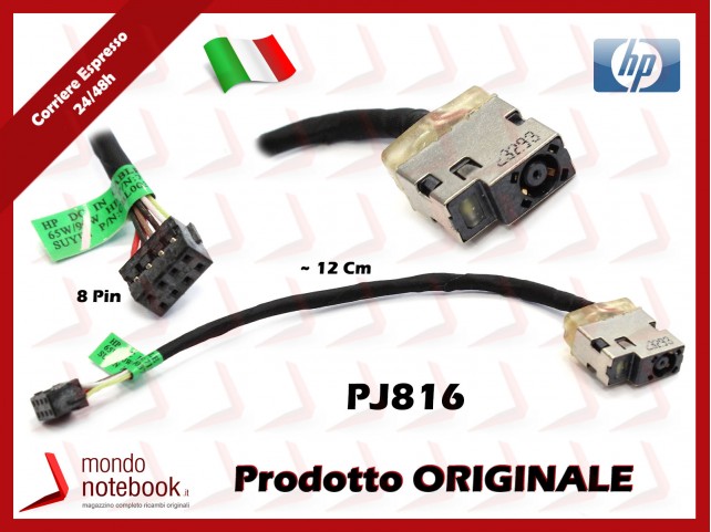 Connettore di Alimentazione DC Power Jack HP 15-D 250 G2 255 G2 (8 PIN) 12 Cm