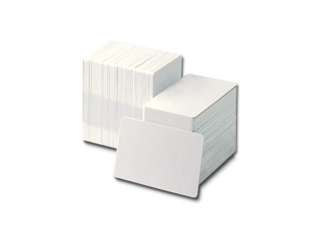 Evolis Plastic Cards, 500pcs  White, 30mil