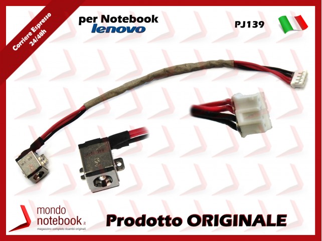 Connettore di Alimentazione DC Power Jack LENOVO PJ139 IdeaPad Y510 Y510P Y530 4051